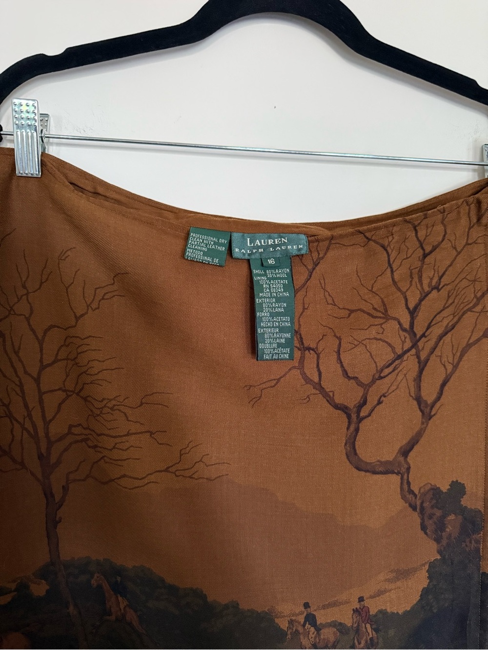 Ralph Lauren Fox Hunter Horse Skirt - Picture 4 of 9